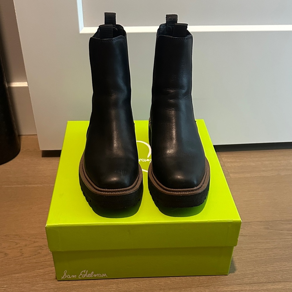 Sam Edelman Laguna Black Leather Boots